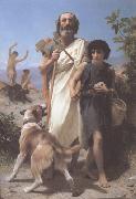 Homer and His Guide (mk26), Adolphe William Bouguereau